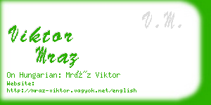 viktor mraz business card